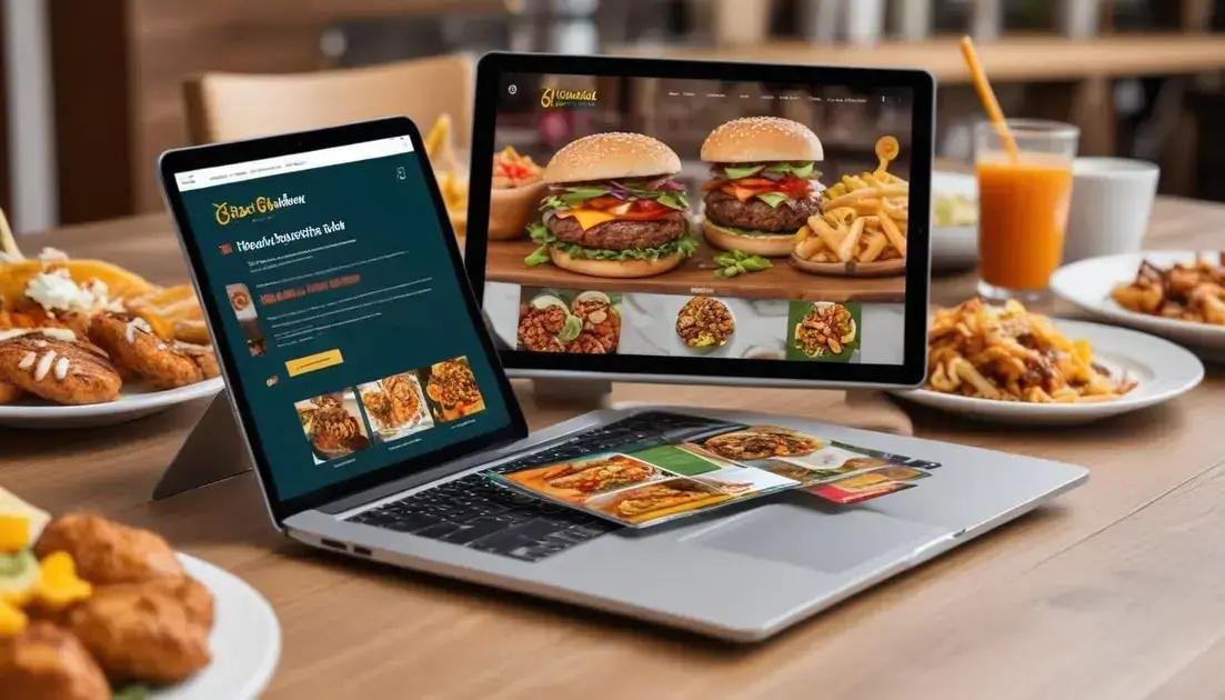 Exemplos de designs atraentes para sites de restaurantes